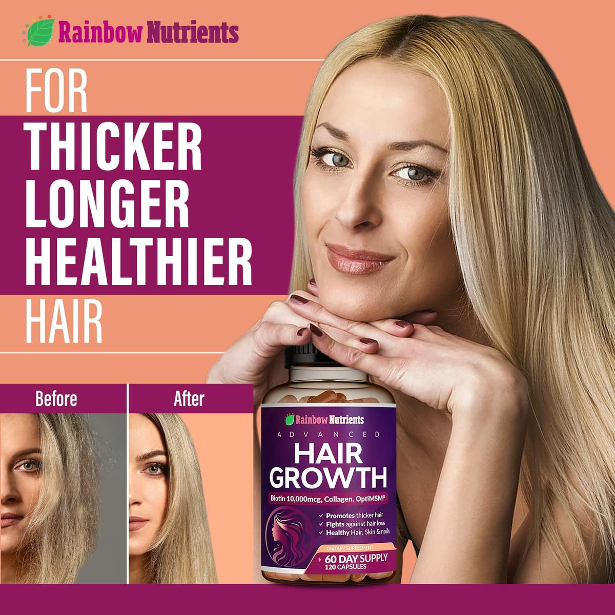 HAIR GROWTH ADVANCED X120 Capsulas