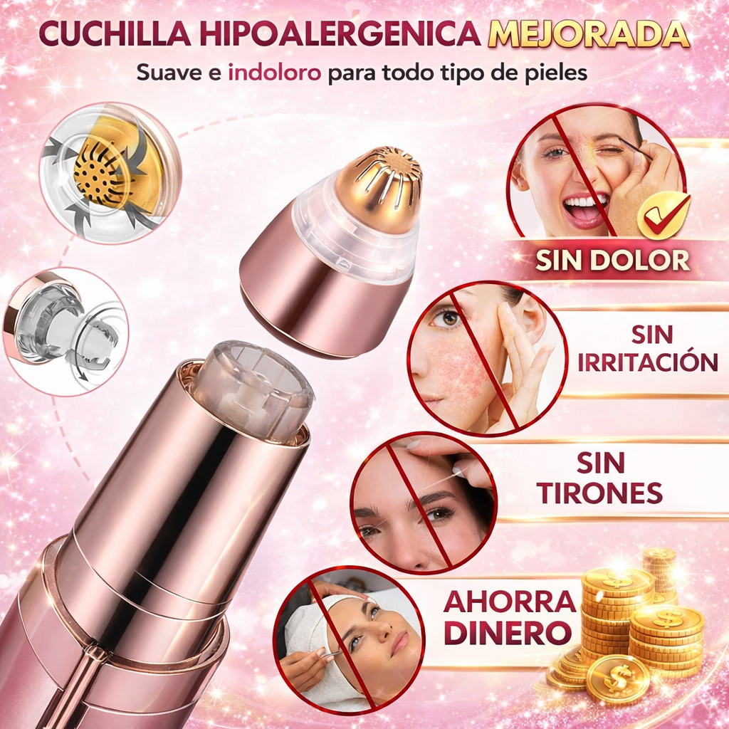 DEPILADOR DE CEJAS RECARGABLE - PREMIUM