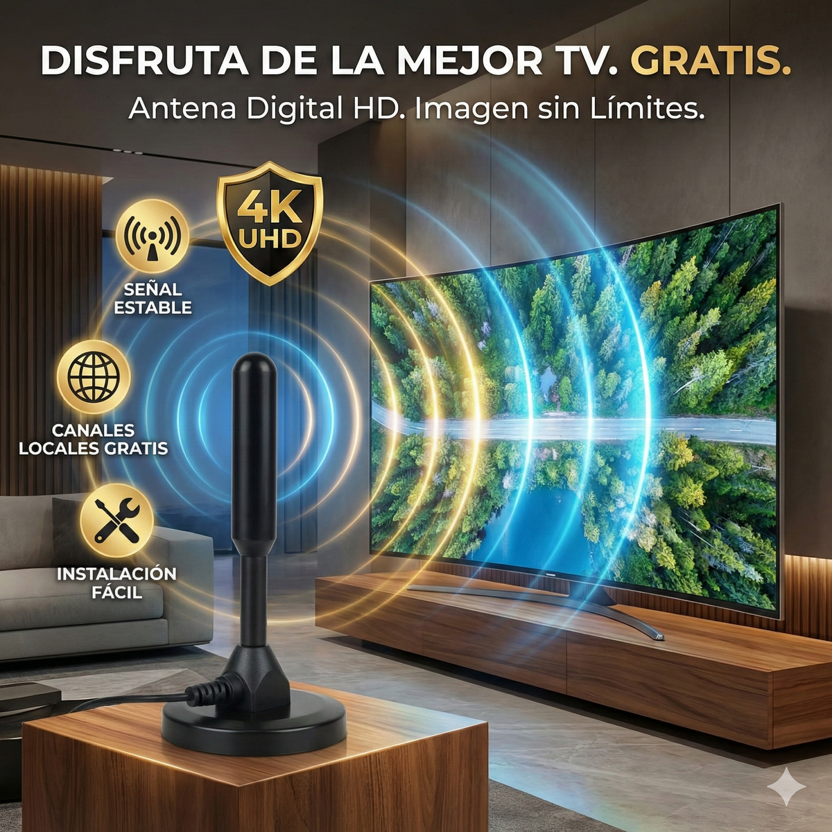 ANTENA DE TELEVISIÓN DIGITAL - FULL HD
