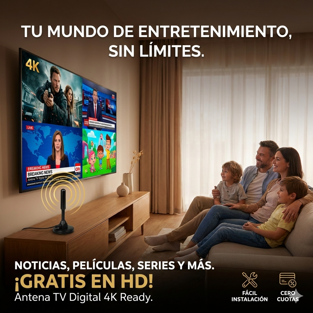 ANTENA DE TELEVISIÓN DIGITAL - FULL HD