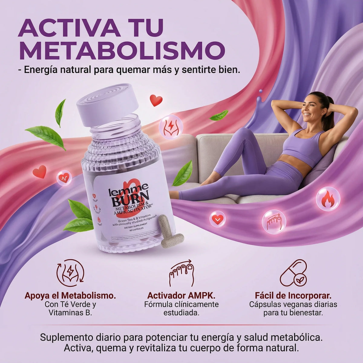 LEMME BURN QUEMADOR DE GRASA 60 CAP - PREMIUM